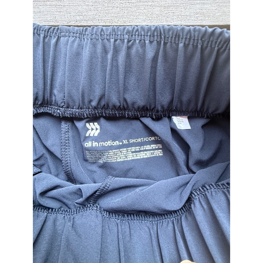 All in motion women's active high-rise, wide leg performance pants navy XL short - Picture 6 of 7